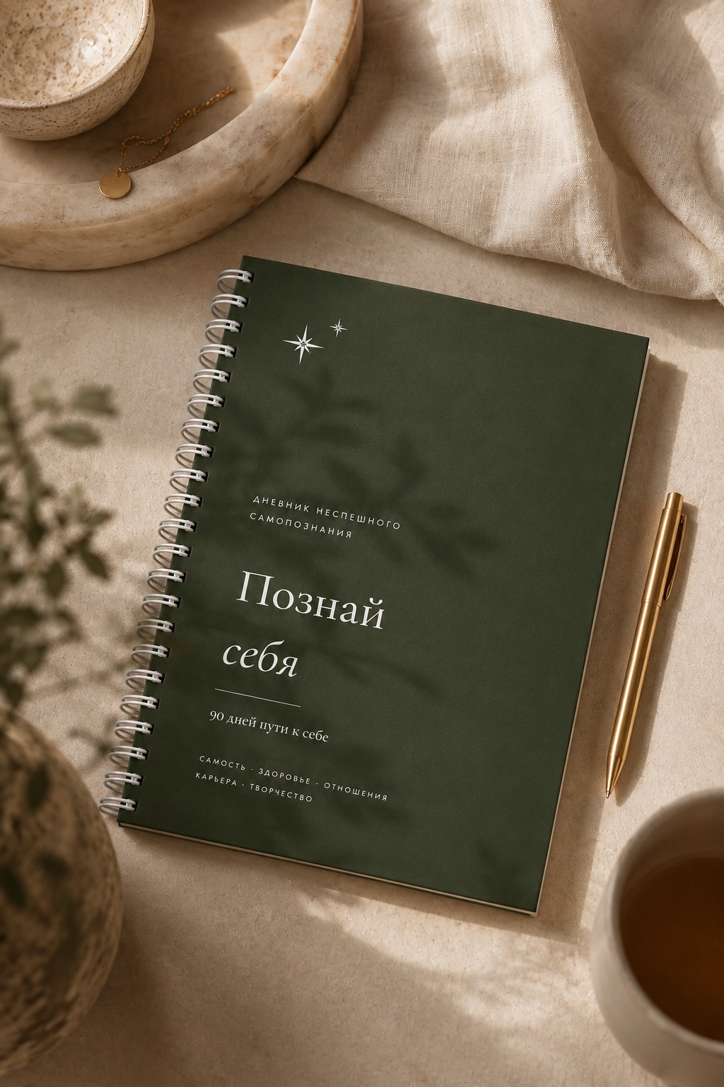 Дневник неспешного самопознания «Познай себя» — обложка